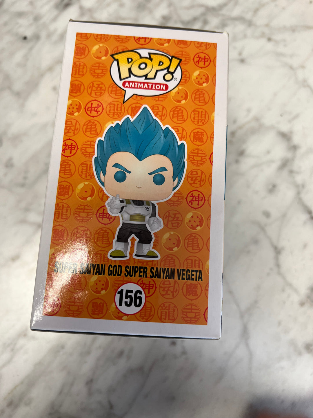 Funko Pop! Animation Dragon Ball Z Resurrection Super Saiyan God Vegeta Figure #156 UD10824