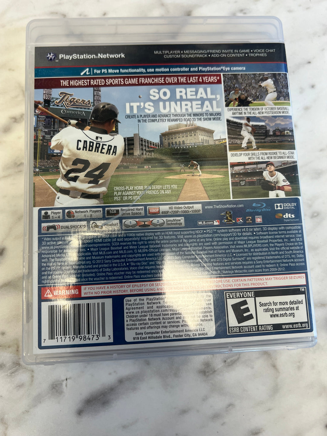 MLB 13 The Show for PS3 Playstation 3 in case Tested and Working DU92724