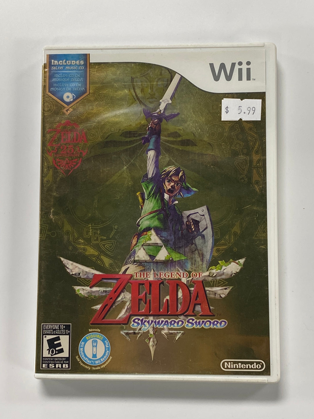 Legend of Zelda Skyward Sword Wii CASE ONLY CO71226