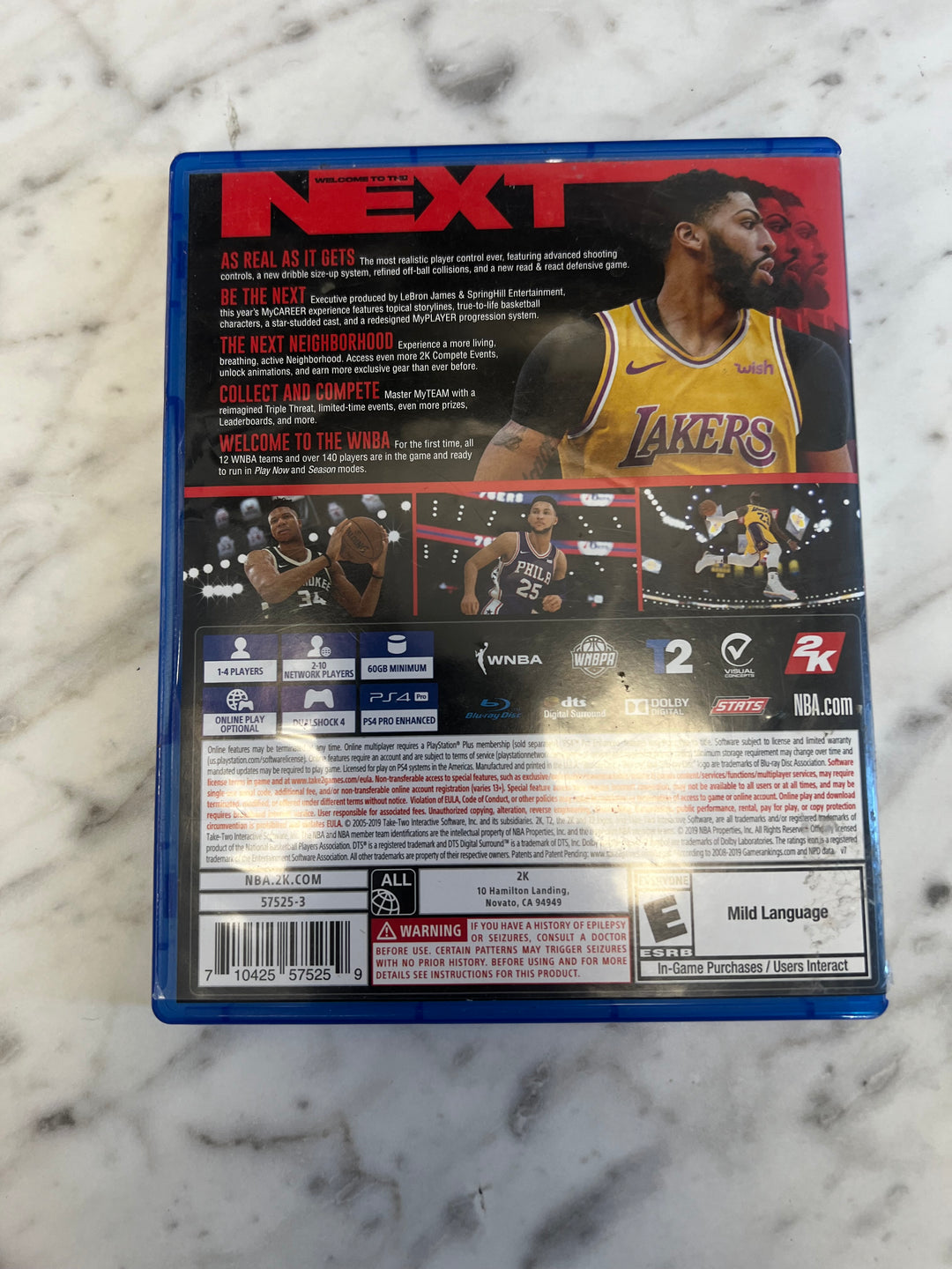 NBA 2K20 for PS4 Playstation 4 in case Tested and Working DU92724