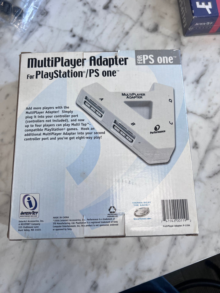PS1 Multiplayer Multi Tap Adapter for Playstation 1 Performance in box used UA101425