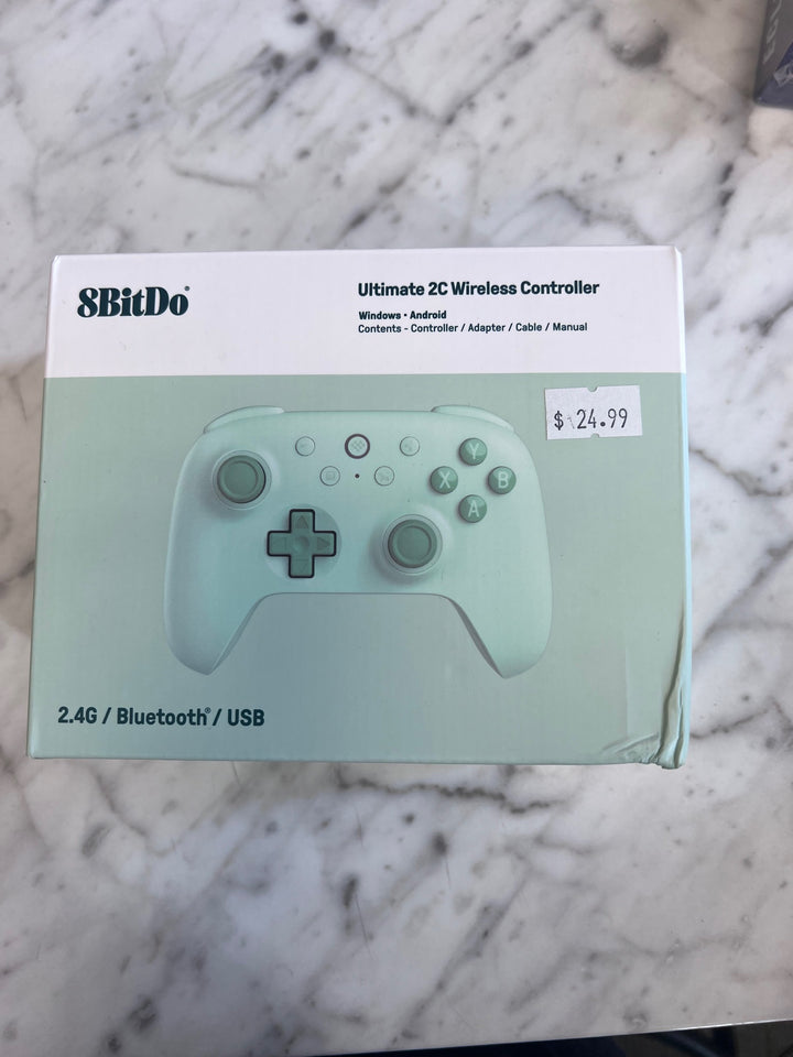 8BitDo Ultimate 2C Wireless Controller Green in box used for PC *NO SWITCH* UA101425