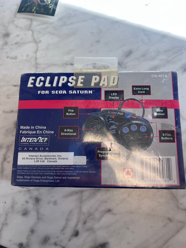 Interact Eclipse Pad for Sega Saturn Sealed New NA101425