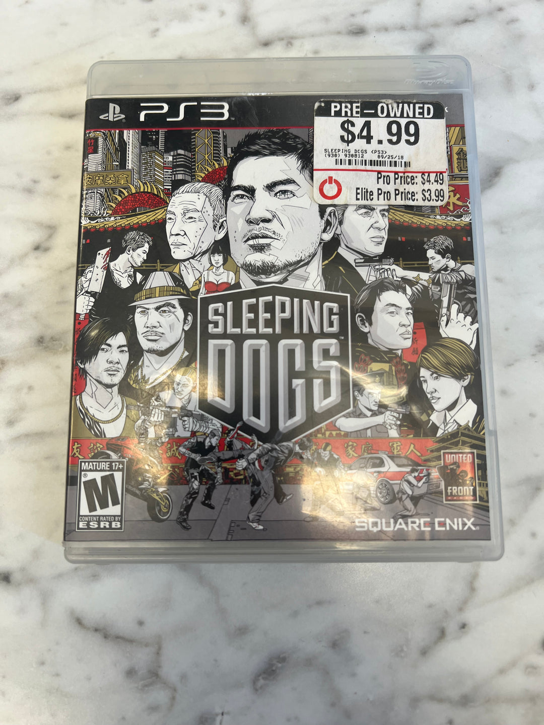 Sleeping Dogs for PS3 Playstation 3 in case Tested and Working DU92724