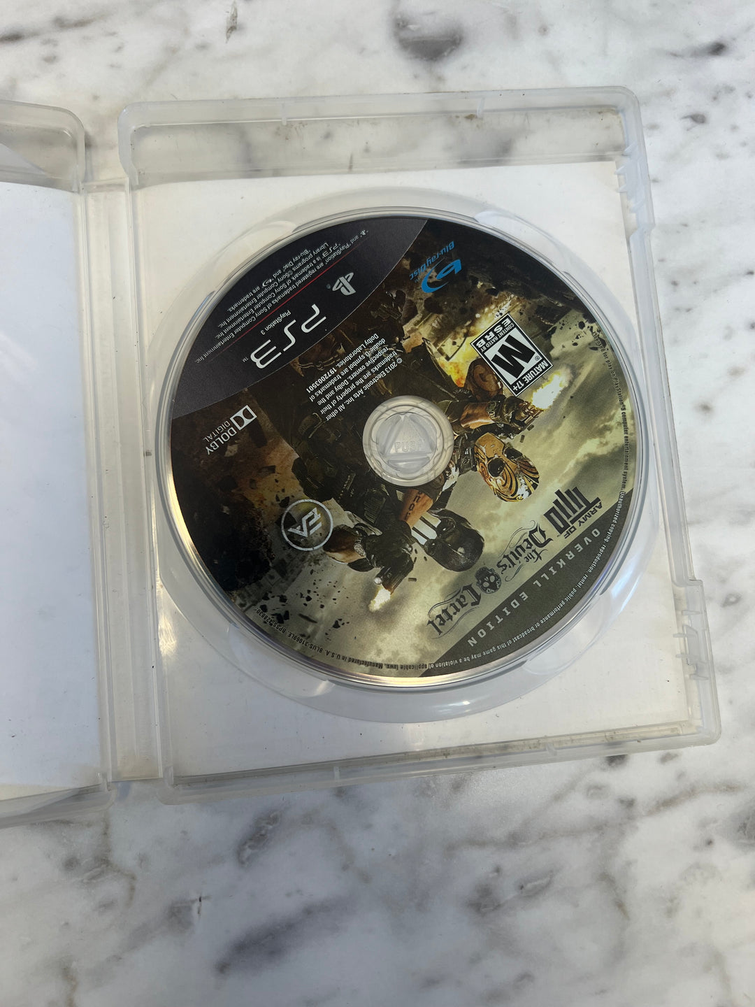 Army of Two The Devil's Cartel Overkill Edition for PS3 Playstation 3 in case Tested and Working DU92724