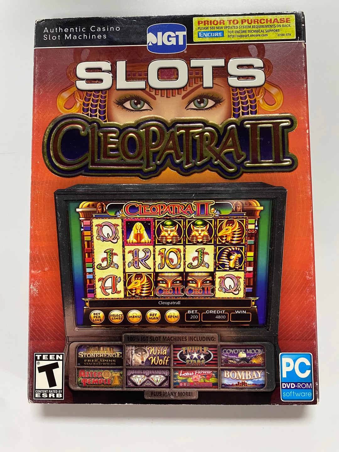 IGT Slots Cleopatra II - PC CD ROM PC71626