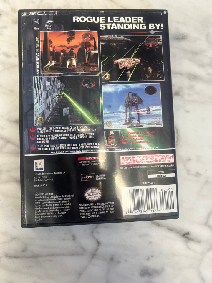 Star Wars Rogue Leader Rogue Squadron II Nintendo Gamecube Case Only No Game CO71624