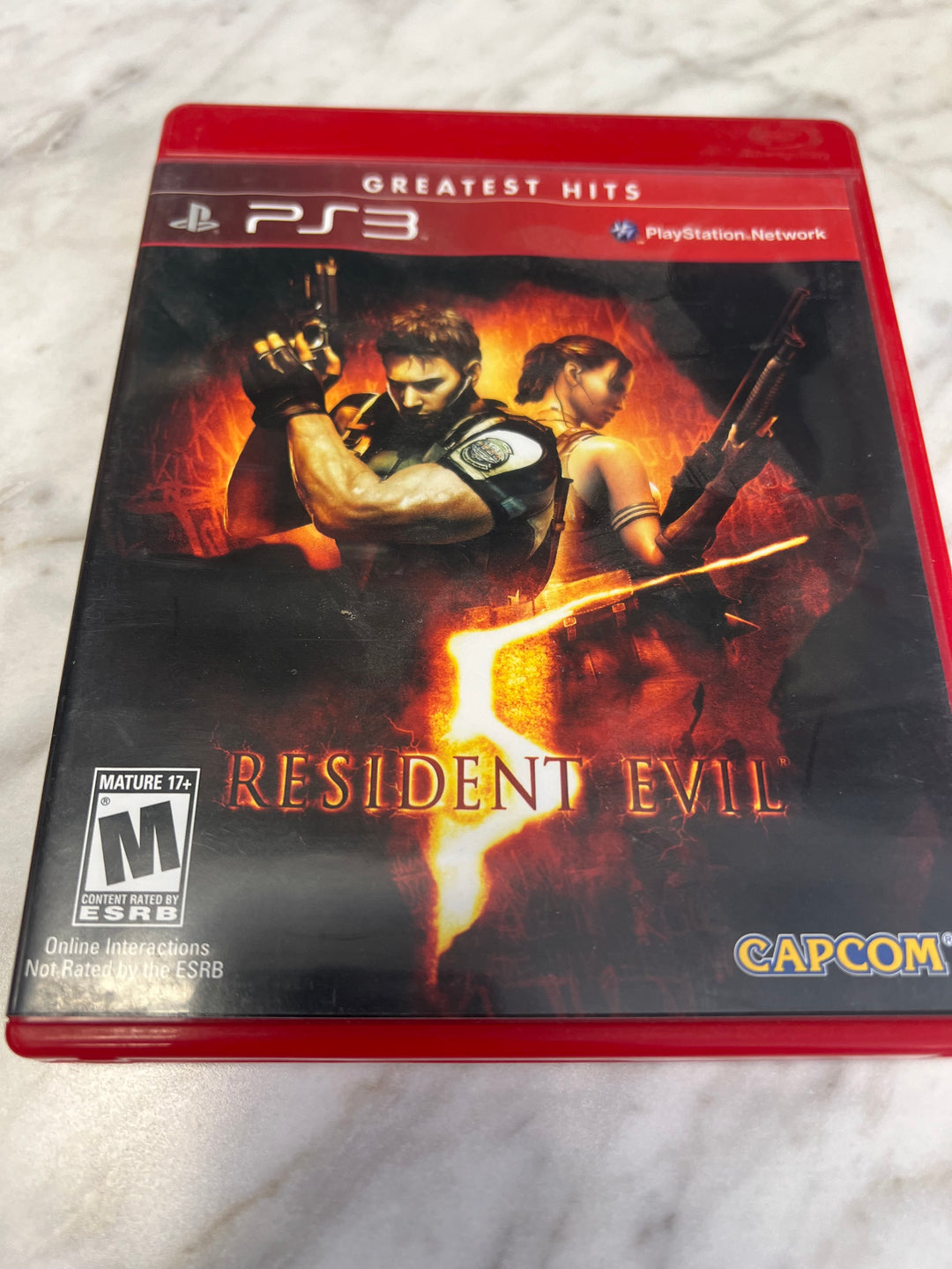 Resident Evil 5 for PS3 Playstation 3 in case. Tested and Working.     UD12424