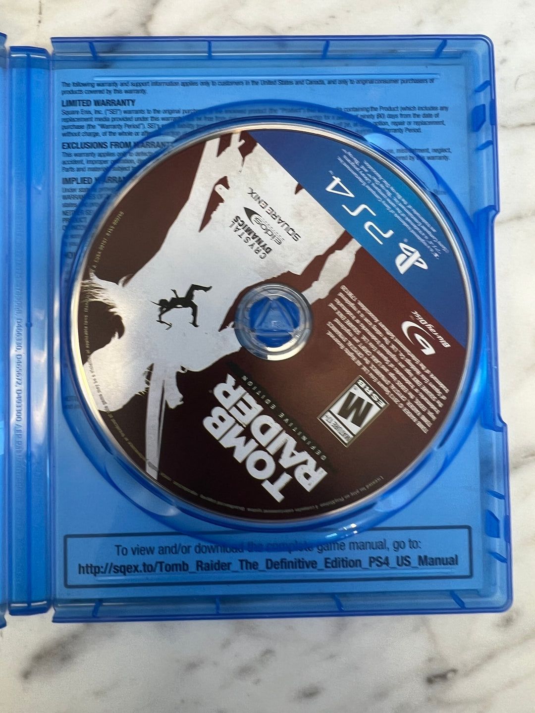 Tomb Raider Definitive Edition for PS4 Playstation 4 in case Tested and Working DU92724