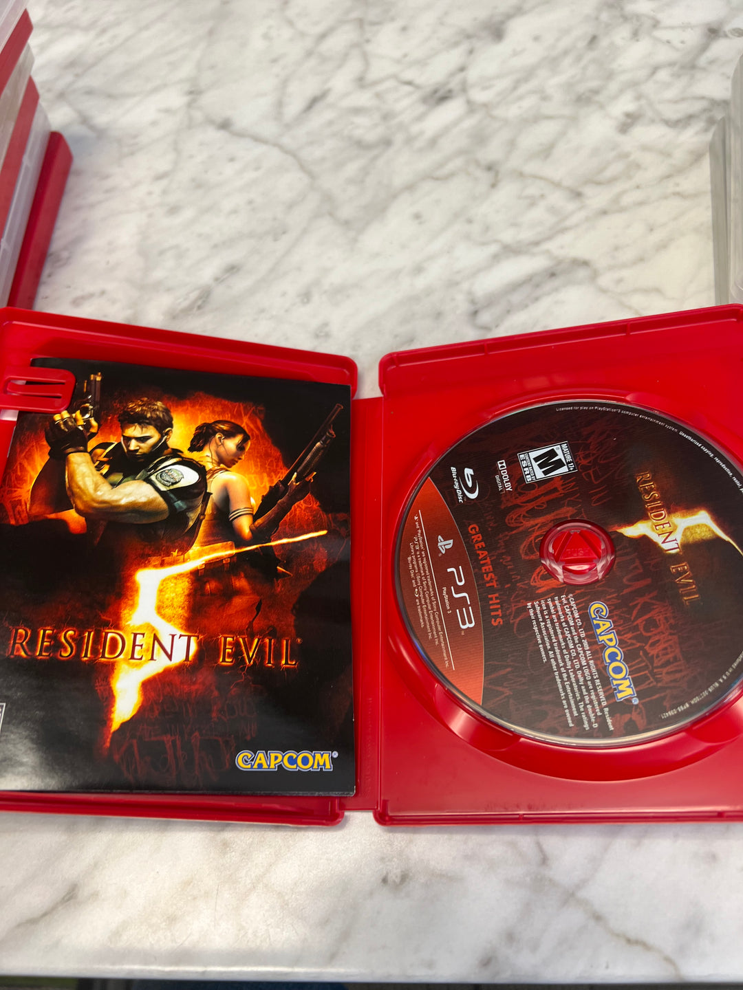 Resident Evil 5 for PS3 Playstation 3 in case. Tested and Working.     UD12424