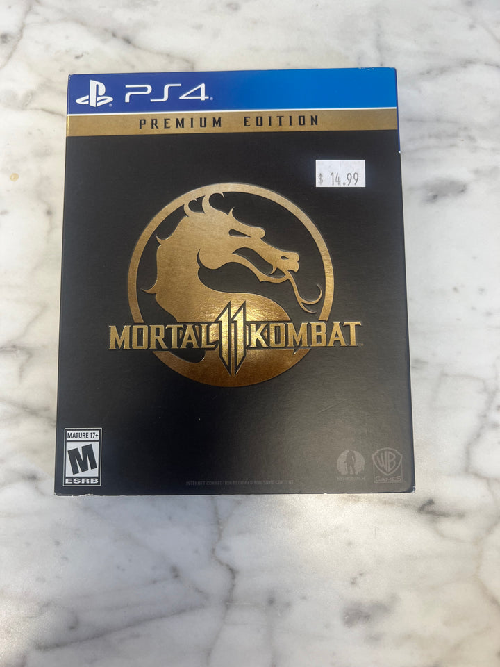 Mortal Kombat 11 Premium Edition Slipcover and steelbook no game PS4 CO71624