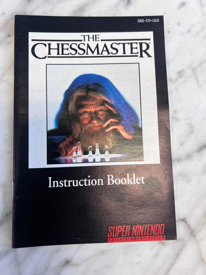 The Chessmaster SNES Super Nintendo MANUAL ONLY MO101625