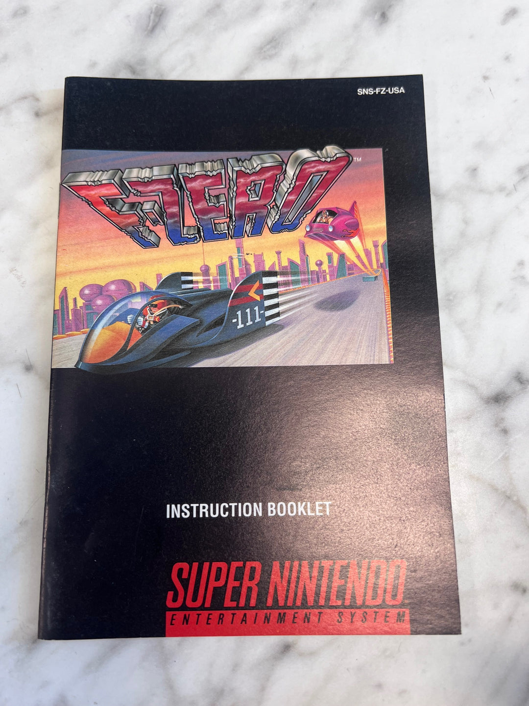 F-Zero SNES Super Nintendo MANUAL ONLY MO101625