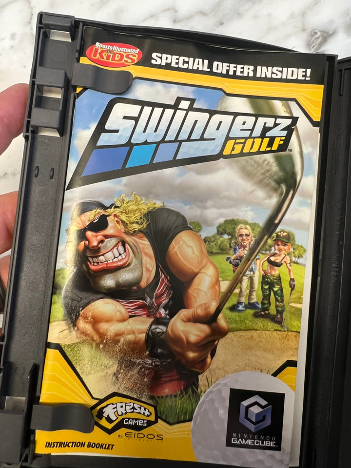 Swingerz Golf for Nintendo Gamecube Case and manual only no game CO71624