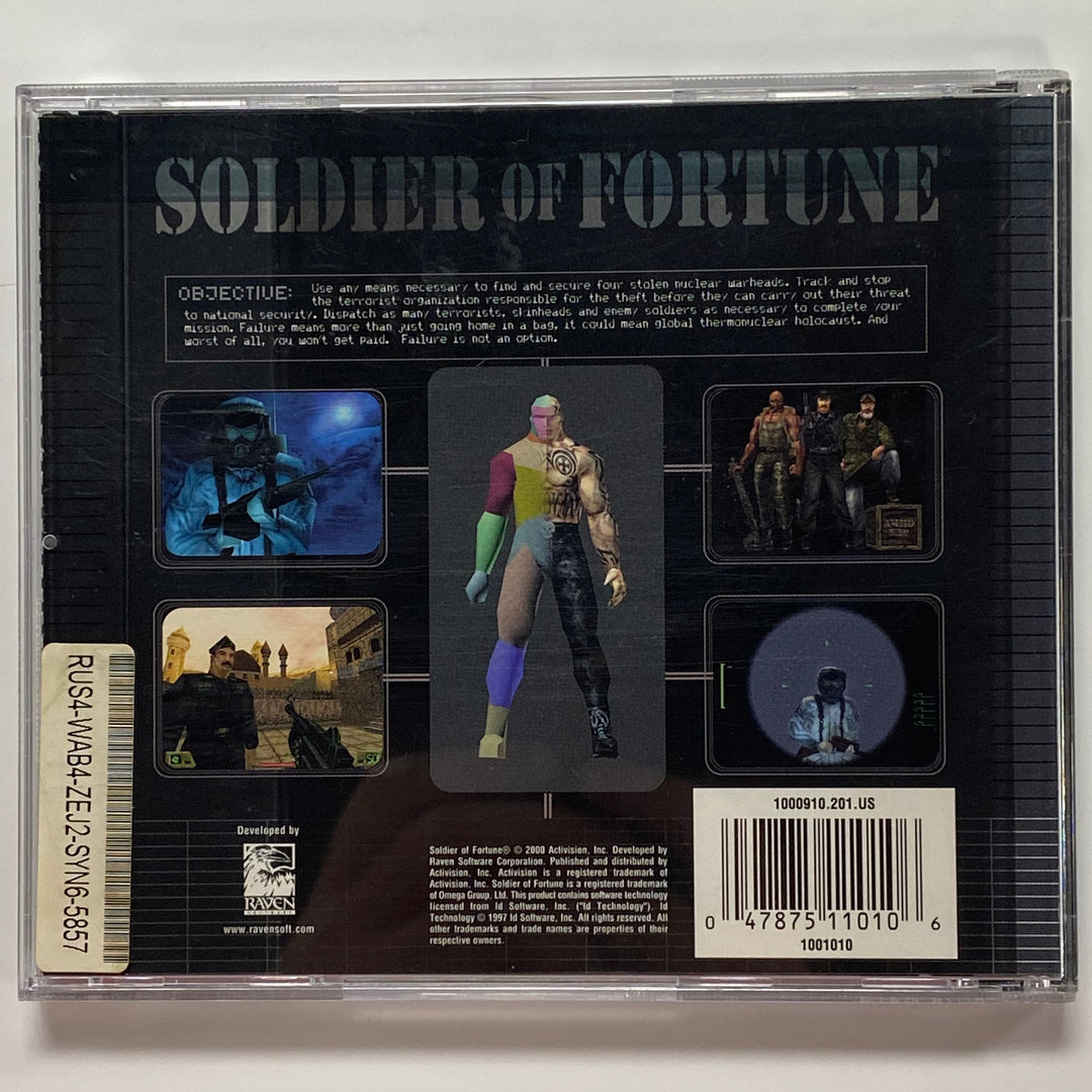 Soldier of Fortune PC CD ROM PC71626