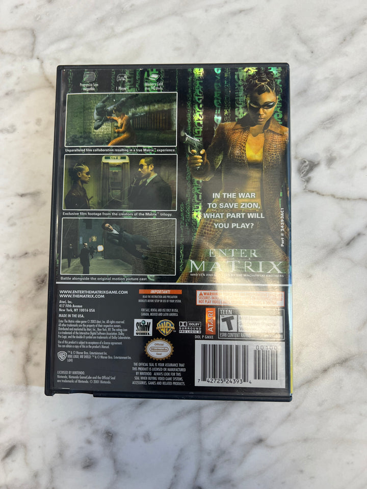 Enter the Matrix for Nintendo Gamecube Case and manual only no game CO71624