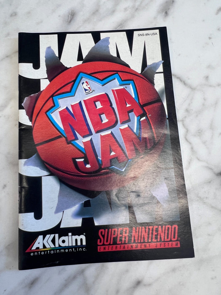 NBA Jam SNES Super Nintendo MANUAL ONLY MO101625