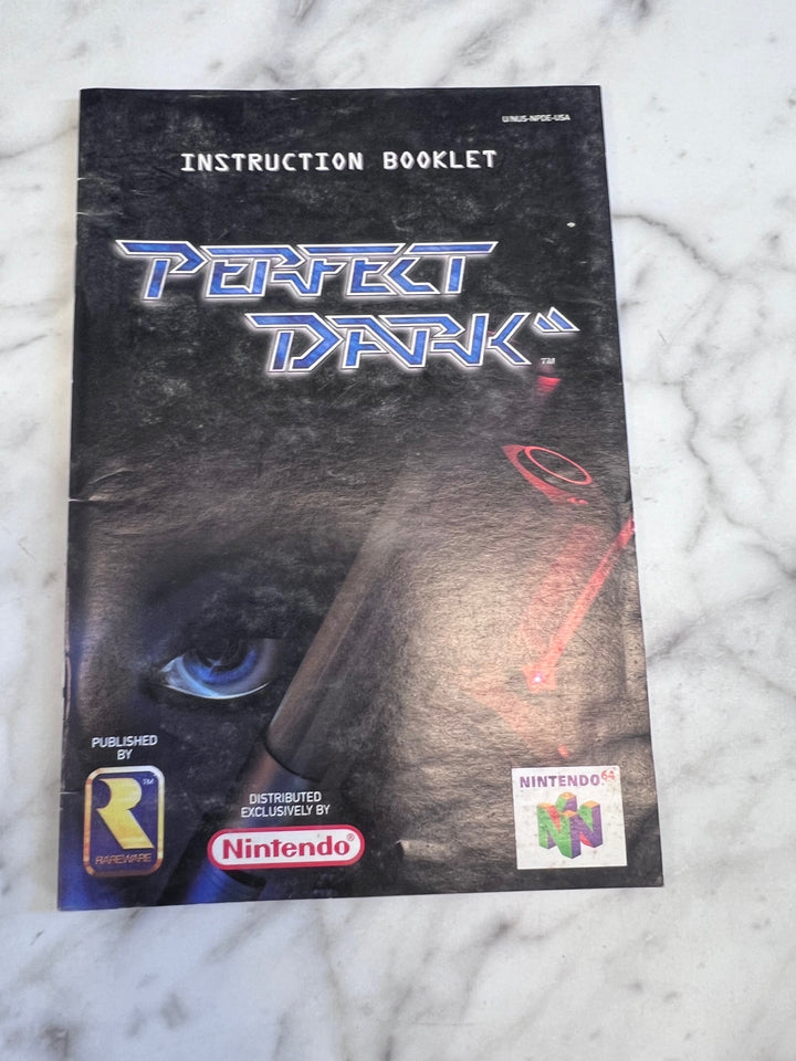 Perfect Dark Nintendo 64 N64 MANUAL ONLY MO101625