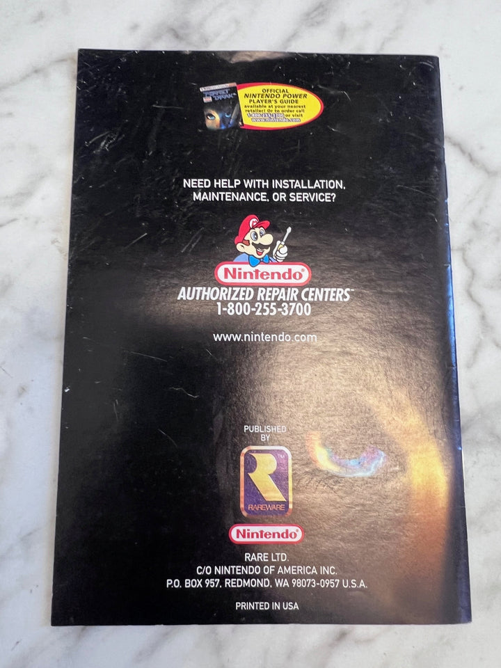 Perfect Dark Nintendo 64 N64 MANUAL ONLY MO101625