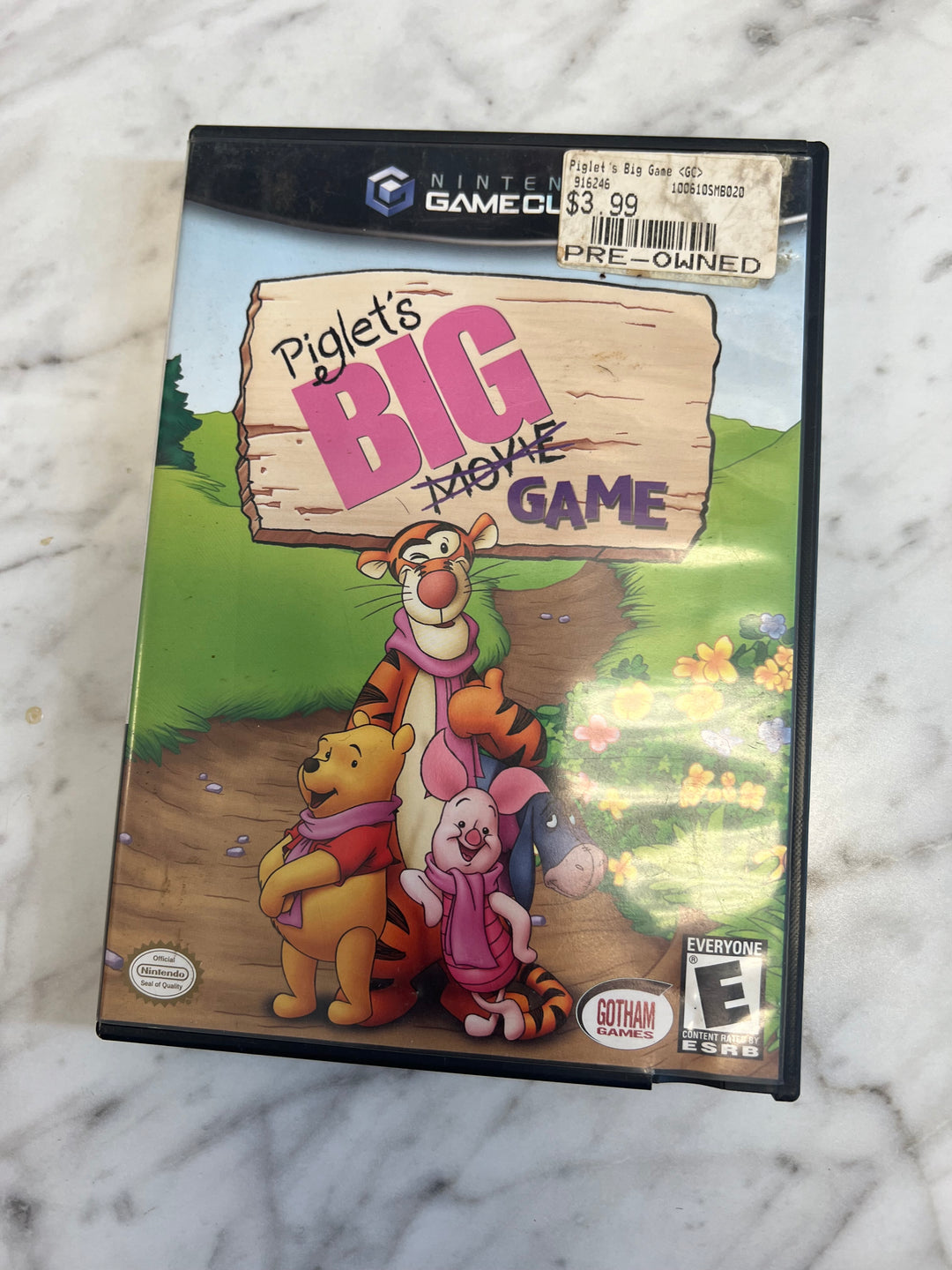 Piglet's Big Game for Nintendo Gamecube Case and manual only no game CO71624