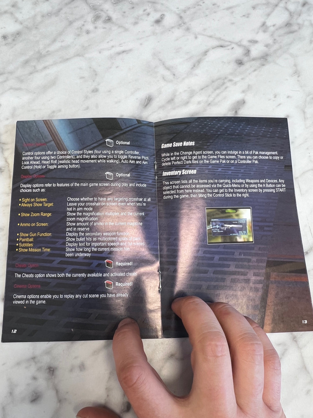 Perfect Dark Nintendo 64 N64 MANUAL ONLY MO101625