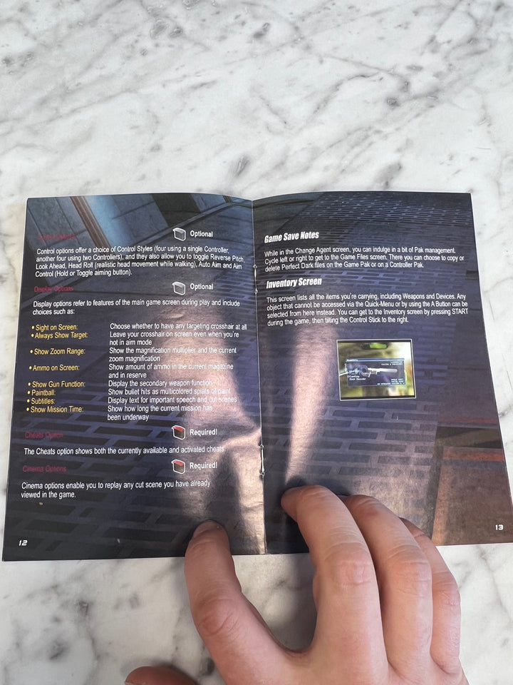 Perfect Dark Nintendo 64 N64 MANUAL ONLY MO101625