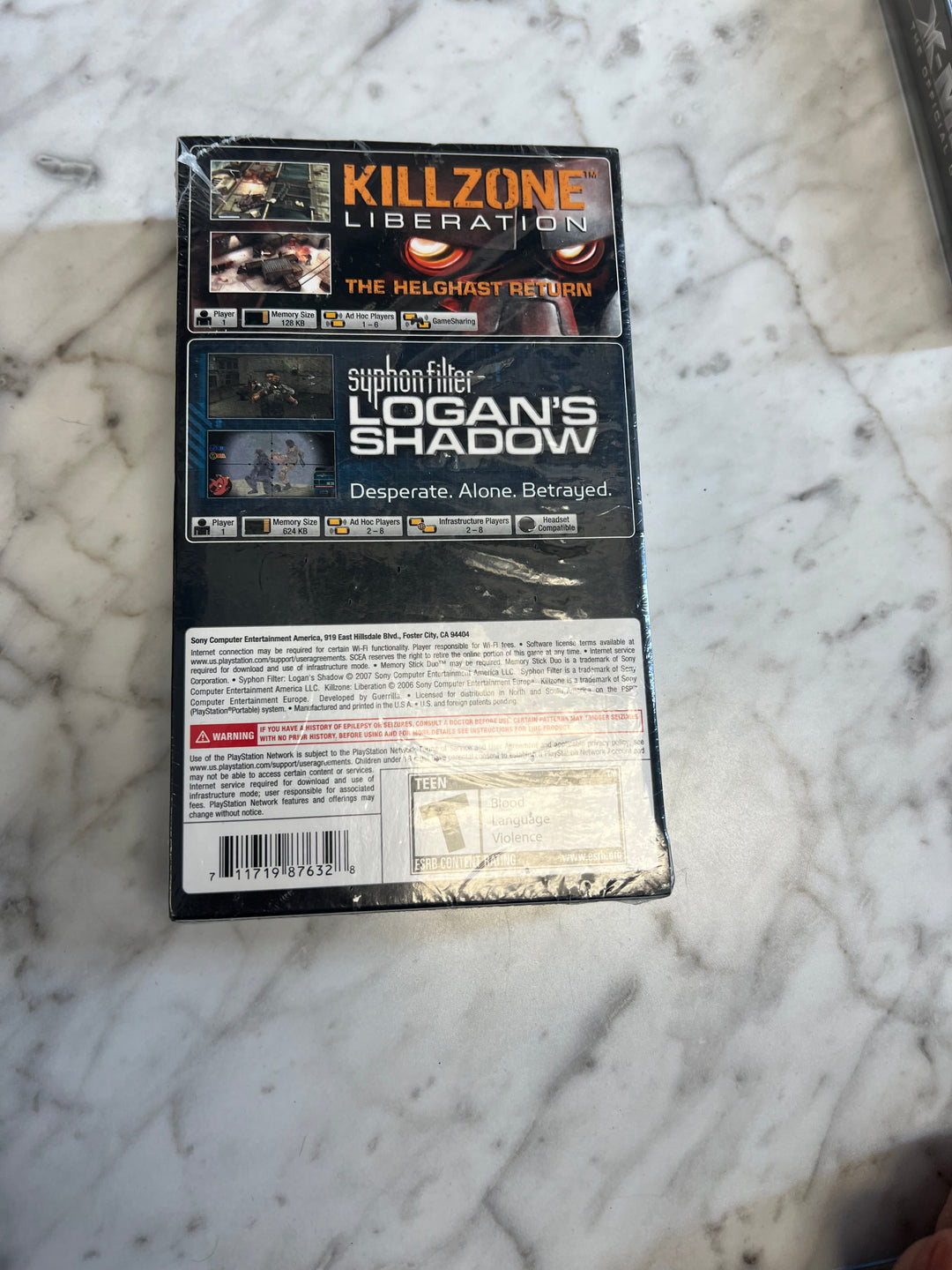 Syphon Filter: Logan's Shadow & Killzone: Liberation [Dual Pack] PSP New Sealed DN93024