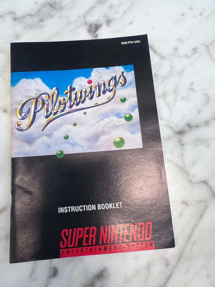Pilotwings SNES Super Nintendo MANUAL ONLY MO101625