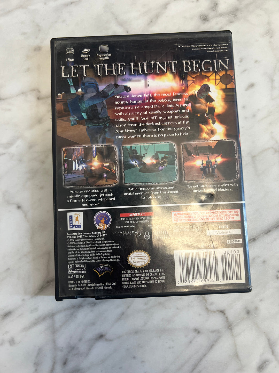 Star Wars Bounty Hunter for Nintendo Gamecube Case and manual only no game CO71624
