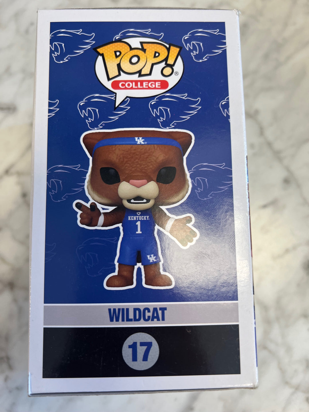 Funko Pop!  College Mascots UK Wildcat #17 Worn Box  FP72325