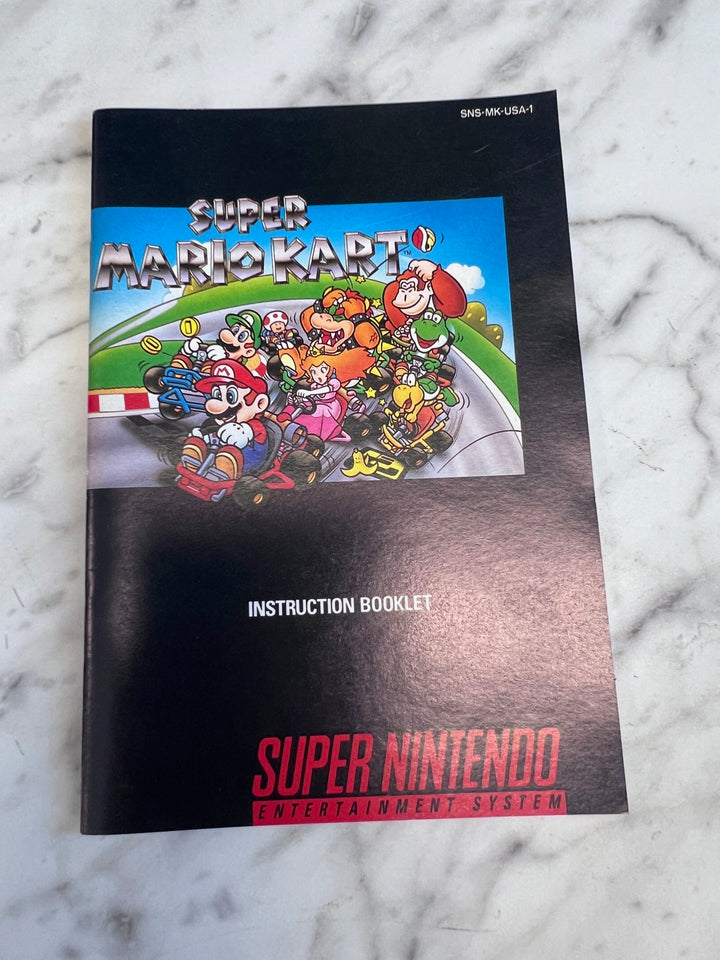 Super Mario Kart SNES Super Nintendo MANUAL ONLY MO101625