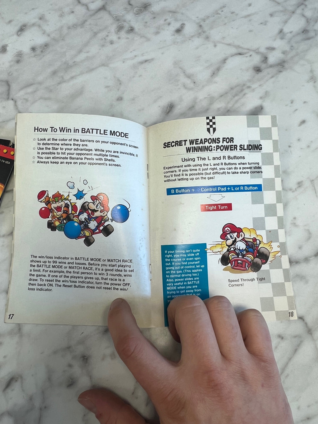 Super Mario Kart SNES Super Nintendo MANUAL ONLY MO101625