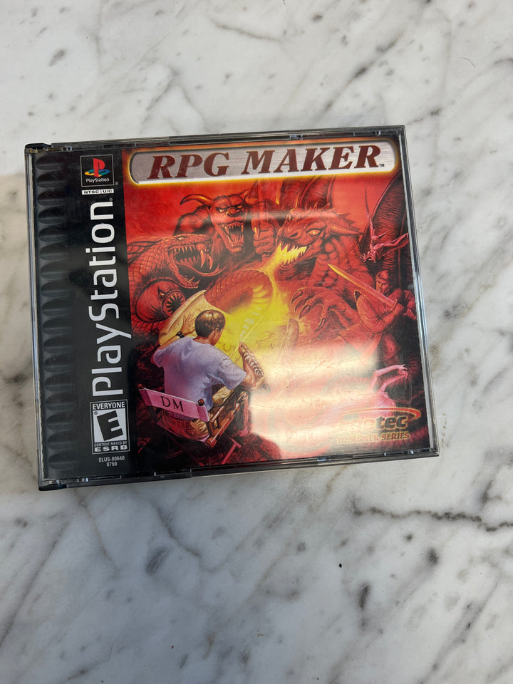 RPG Maker for Playstation PS1 Case and manual only no game CO71624