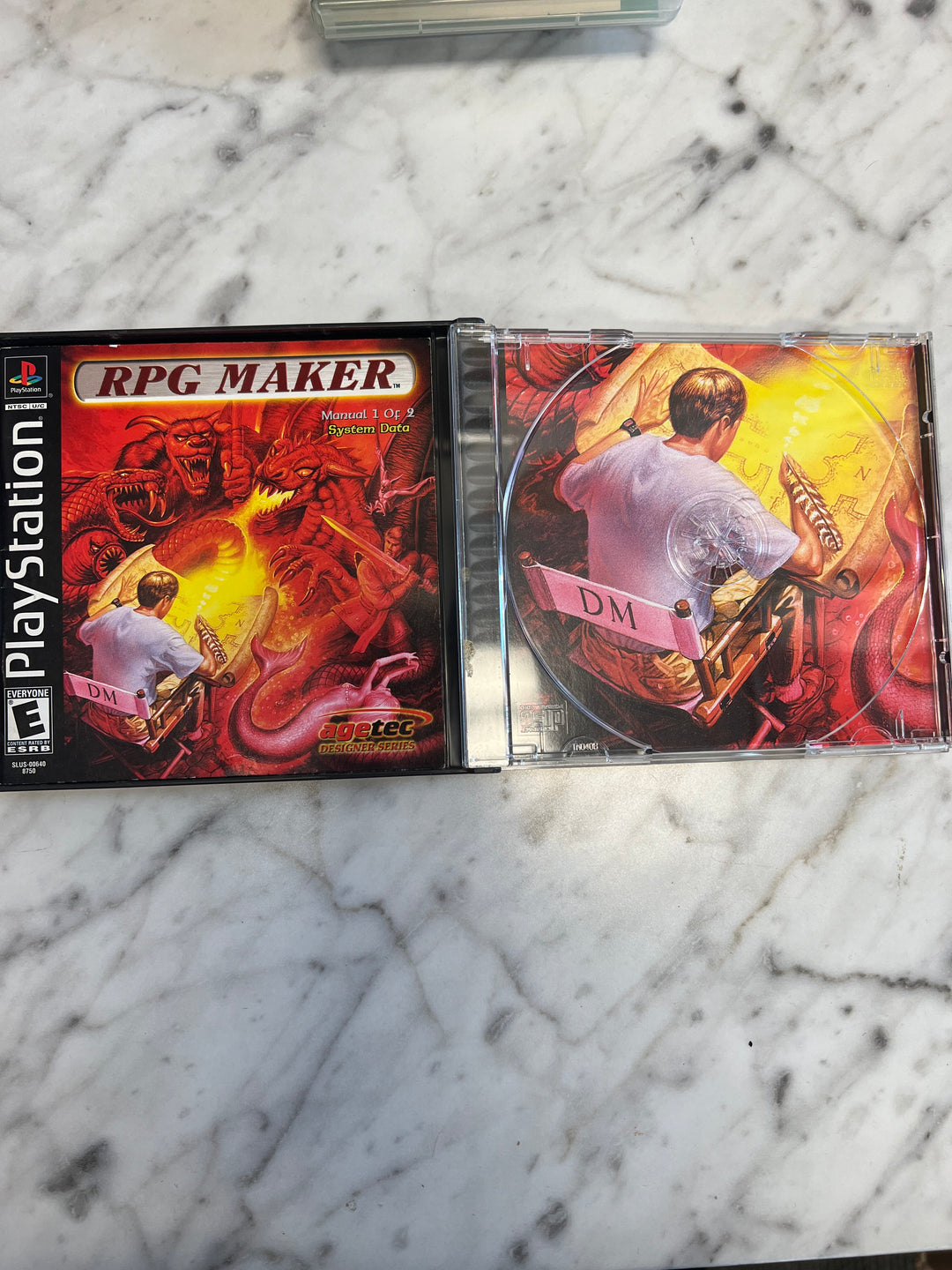 RPG Maker for Playstation PS1 Case and manual only no game CO71624