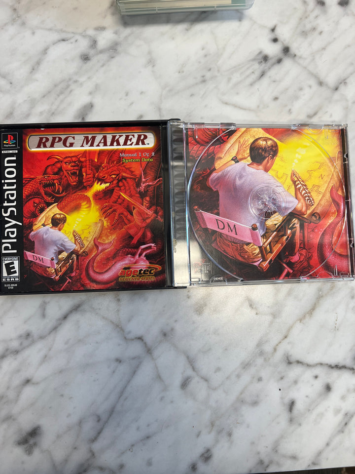 RPG Maker for Playstation PS1 Case and manual only no game CO71624