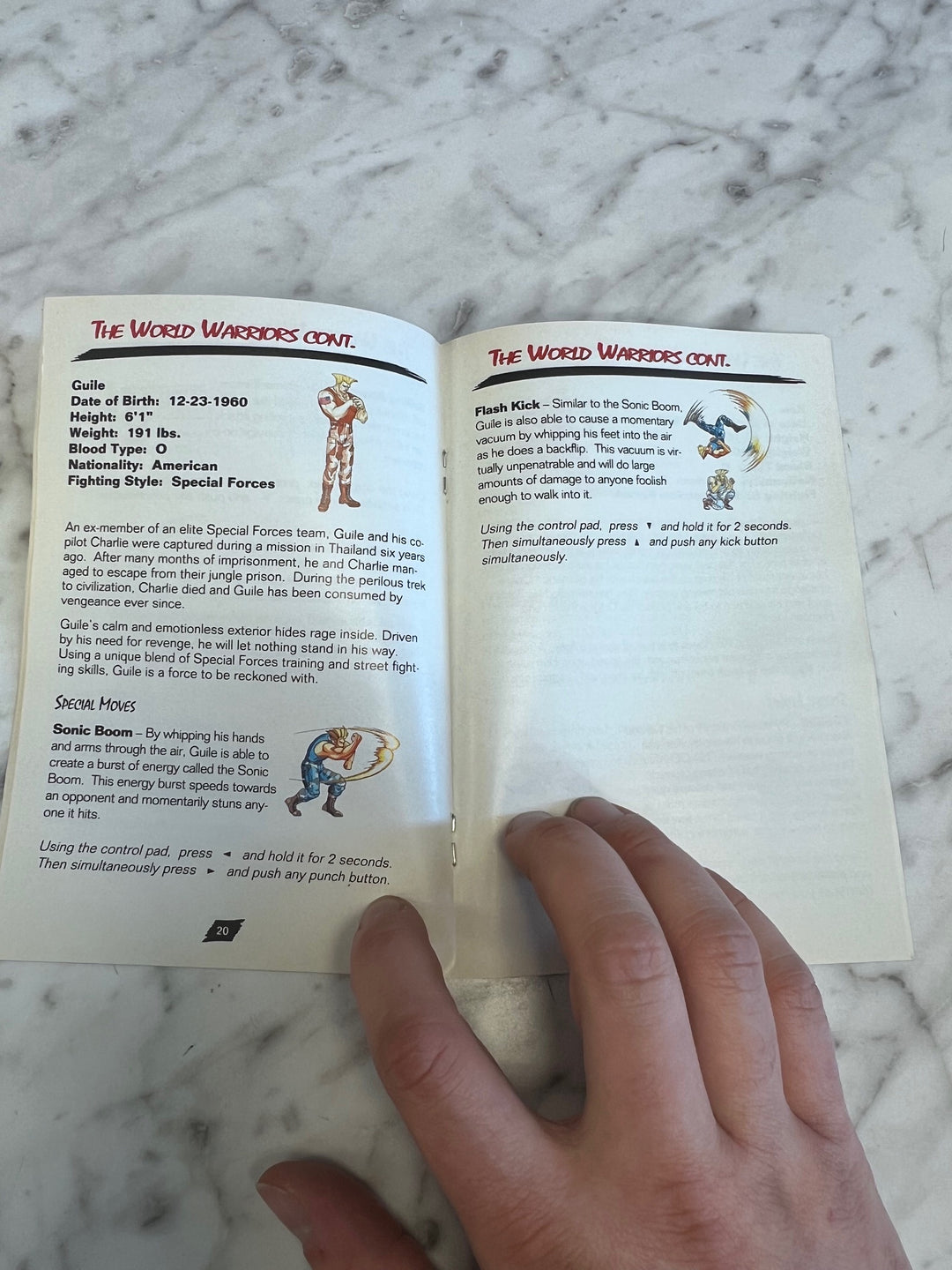 Street Fighter II Turbo SNES Super Nintendo MANUAL ONLY MO101625