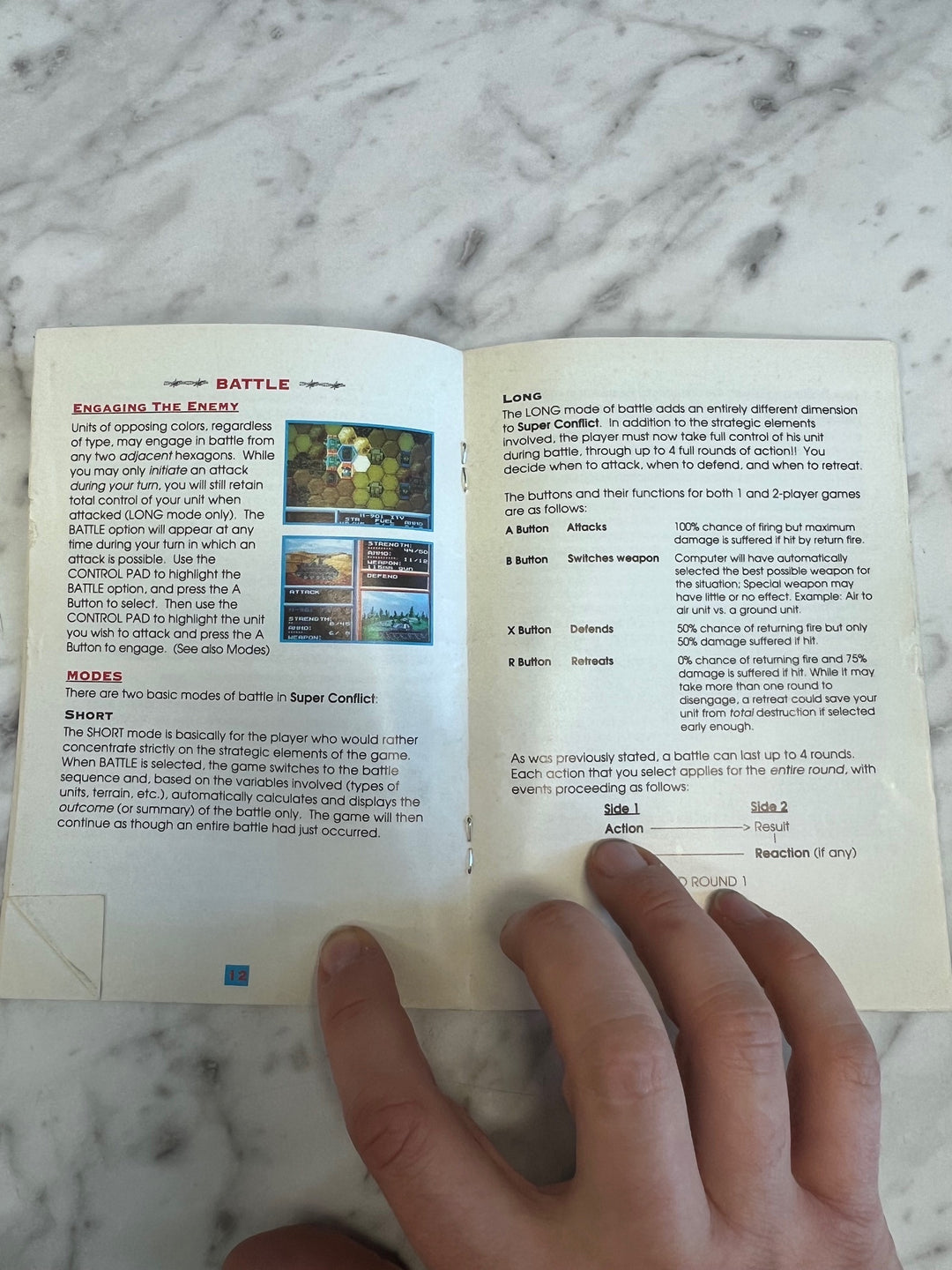 Super Conflict  SNES Super Nintendo MANUAL ONLY MO101625