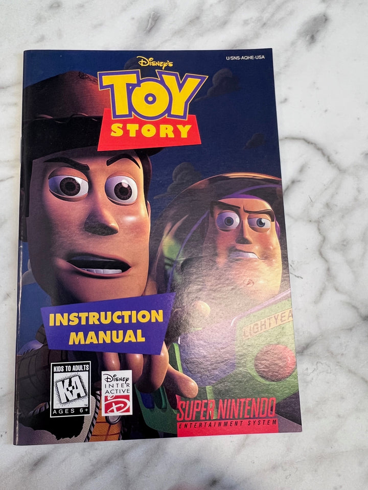 Toy Story SNES Super Nintendo MANUAL ONLY MO101625