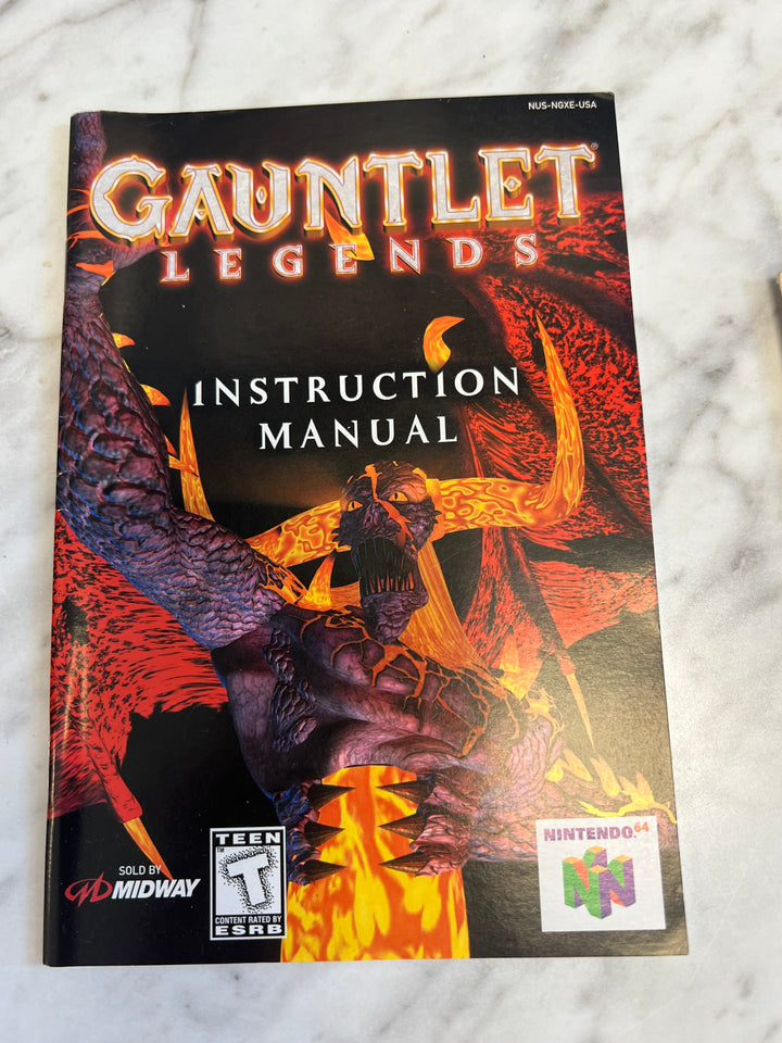 Gauntlet Legends for Nintendo 64 Manual Only MO71624