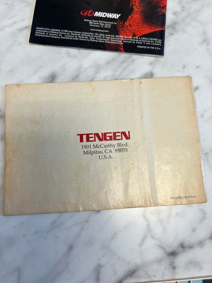 Gauntlet Tengen Nintendo Entertainment System NES Manual Only MO71624