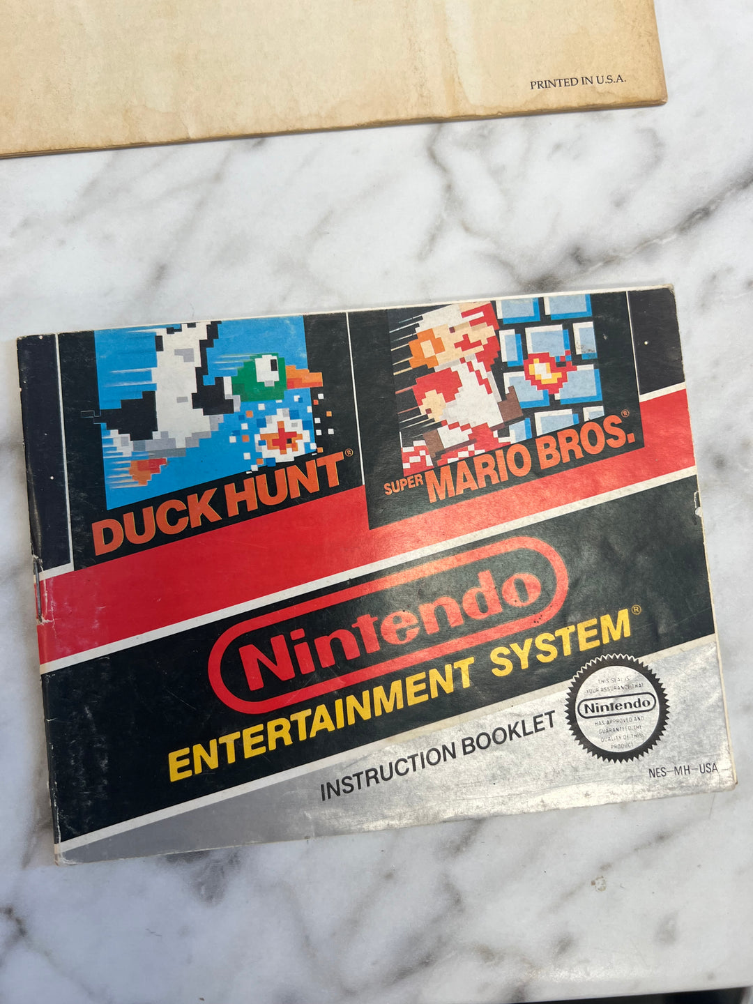 Super Mario Bros Duck Hunt Nintendo Entertainment System NES Manual Only MO71624