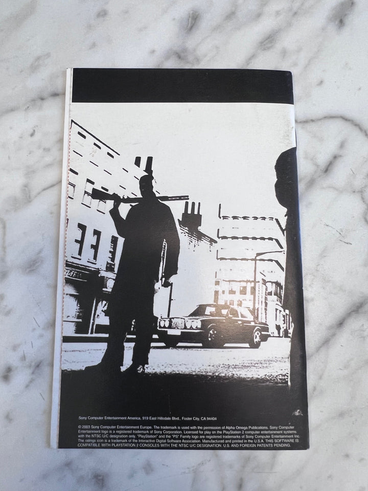 The Getaway PS2 Playstation 2 MANUAL ONLY MO101625