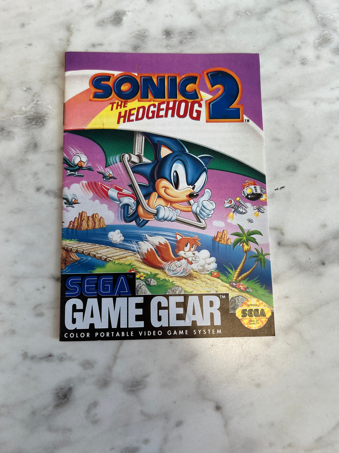 Sonic The Hedgehog 2 Sega Game Gear Manual ONLY DU93024