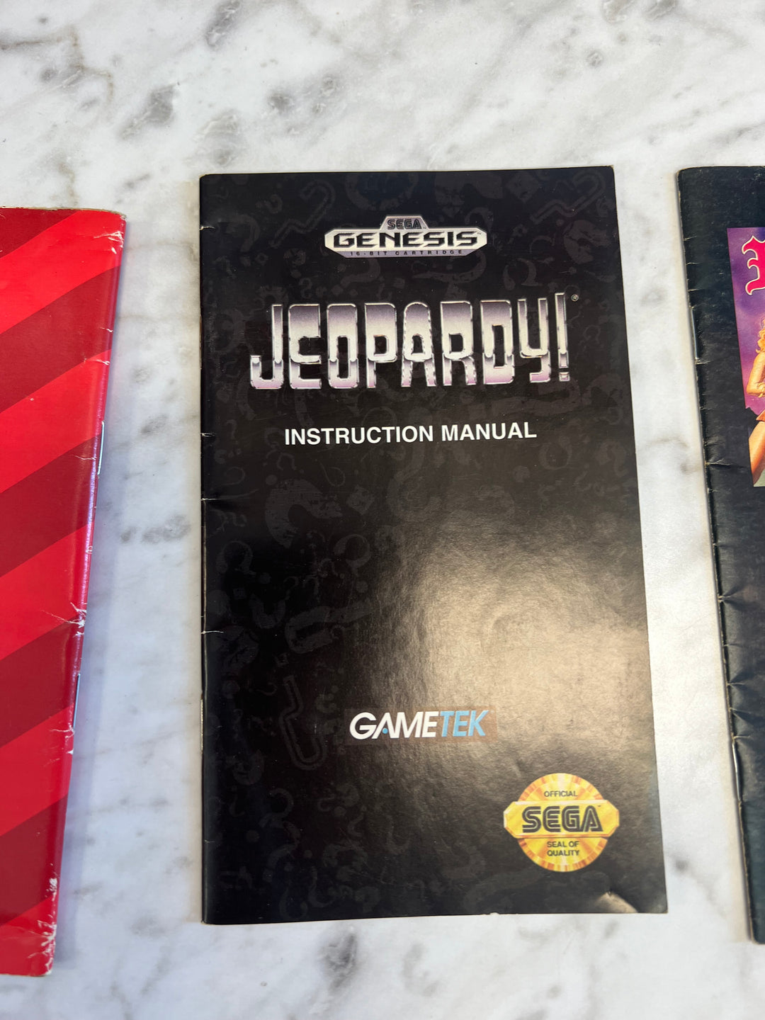 Jeopardy for Sega Genesis Manual Only MO71624