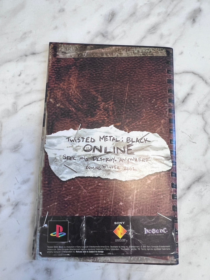 Twisted Metal Black PS2 Playstation 2 MANUAL ONLY MO101625