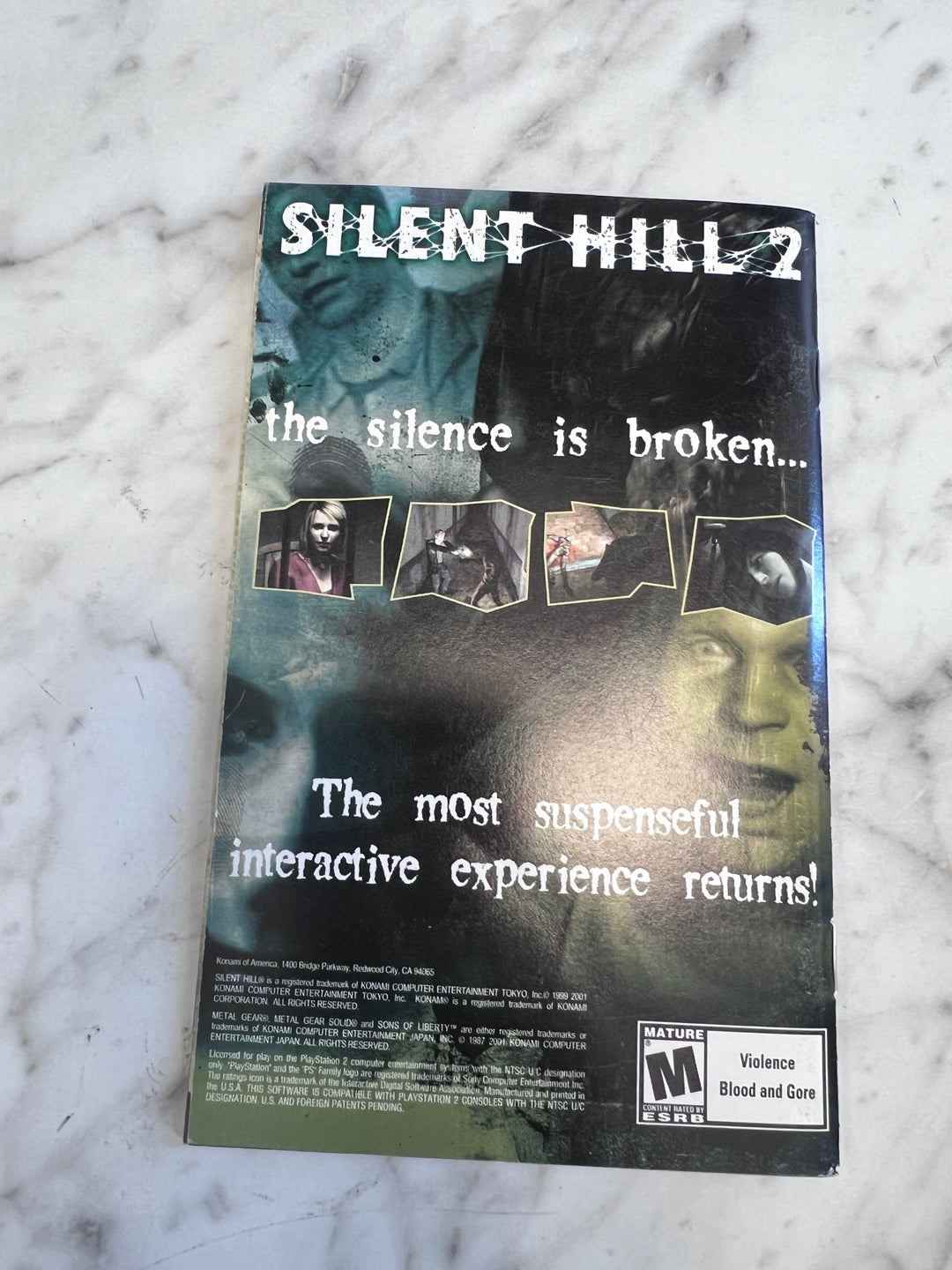 Metal Gear Solid 2 Sons of Liberty PS2 Playstation 2 MANUAL ONLY MO101625