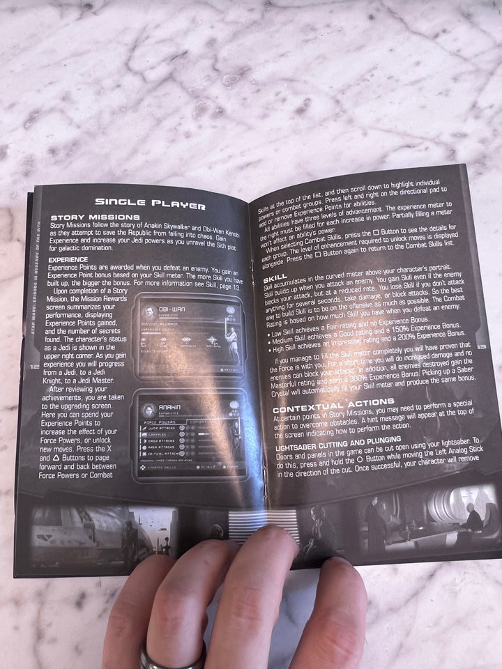 Star Wars Episode III Revenge of the Sith PS2 Playstation 2 MANUAL ONLY MO101625