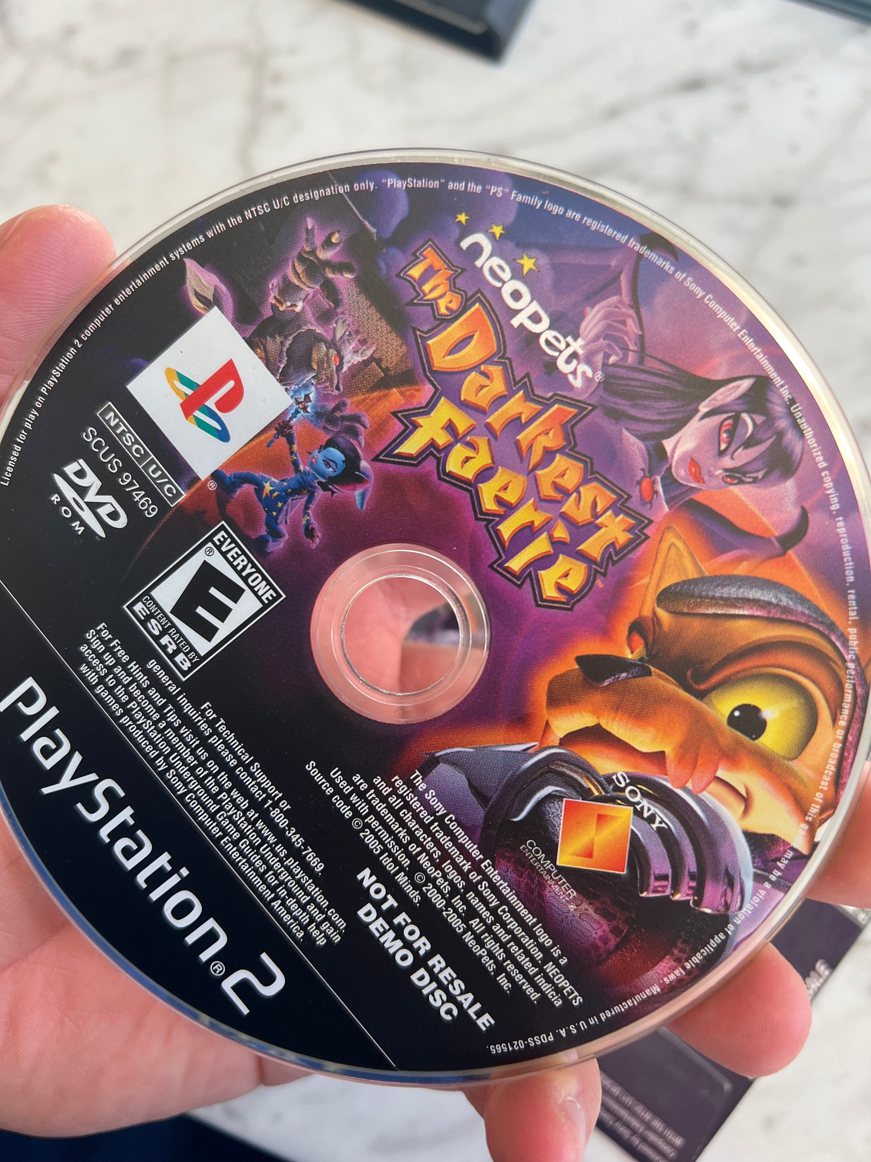 Neopets The Darkest Faerie Demo Disc Playstation 2 PS2 DU93024