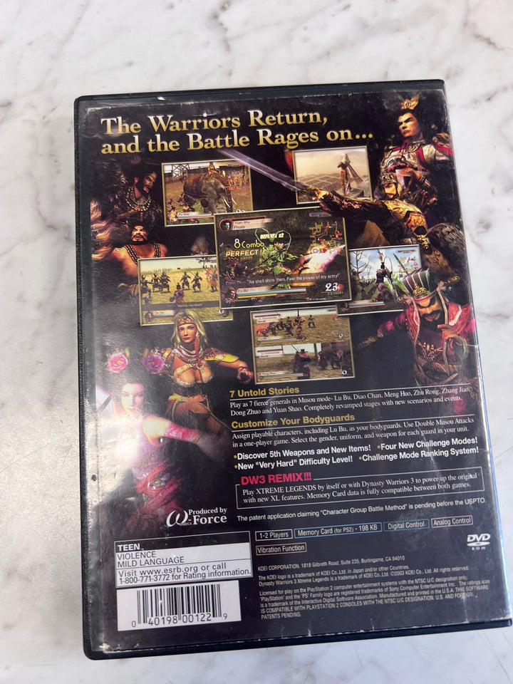Dynasty Warriors 3 Xtreme Legends PS2 CASE ONLY MO101625