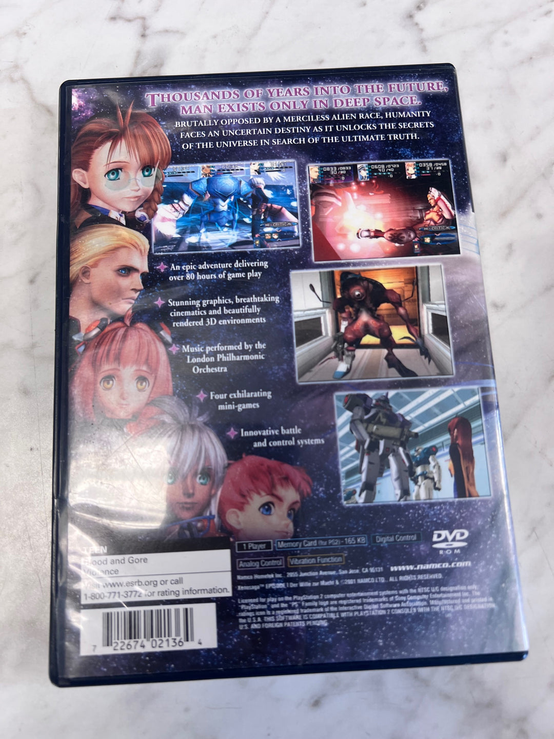 Xenosaga Episode I Der Wille zur Macht PS2 CASE ONLY MO101625